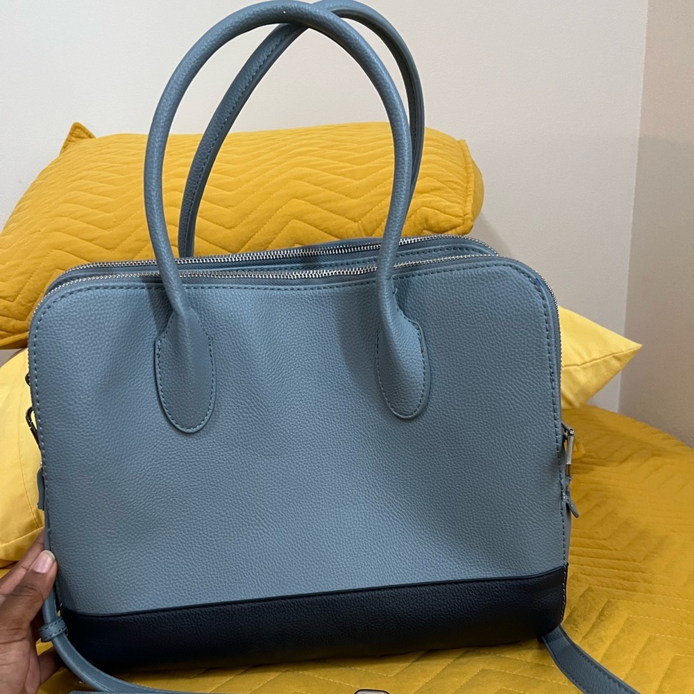 Urban Expressions Blue Vegan Leather Crossbody